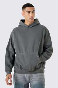 Pull à capuche en molleton de coton décontracté pour hommes vente en gros de modèles brodés respirants coupe ample derniers styles d'hiver teints en couleur unie - Product Image 3