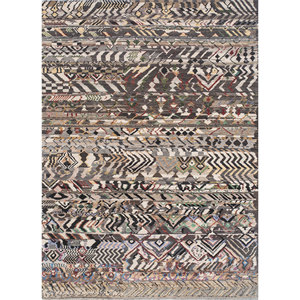 Tapis géométrique noué à la main en laine et soie de bambou Manchaha, épaisseur 10 mm, rectangulaire, pour salon ou couloir - Les-1845 - Product Image 1