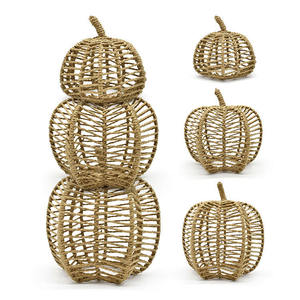 Adornos combinados de ratán de calabaza de Halloween transfronterizos de Vietnam para decoraciones y piezas al aire libre del Festival fantasma - Product Image 1