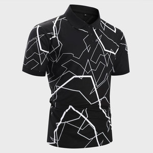 Camiseta de Manga Corta para Hombre, Diseño Personalizado OEM, Alta Calidad, 100% Algodón Canvas, Antiarrugas, Transpirable, Diseño Moderno con Estampado para Golf - Product Image 5