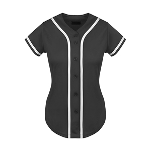 Maillot de baseball softball pour femme personnalisé Vêtements de sport respirants fabriqués en usine Logo brodé en polyester durable Numéro de nom - Product Image 2