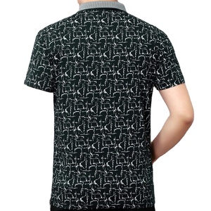 Polo sublimado de alta calidad y camiseta de golf de manga corta para hombre, tela de punto, camisetas polo tejidas con estampado Digital informal - Product Image 3