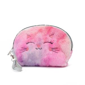 Nouvelle trousse de toilette en peluche en forme de coquille, grande capacité, multi-compartiments, pour le rangement des rouges à lèvres et des produits de soin de la peau, pochette pour femmes - Product Image 1