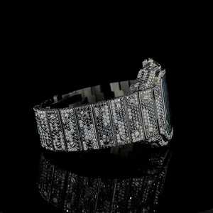 Reloj automático de diamantes de moissanita de alta calidad hecho a medida, esfera con números romanos, joyería de extremo clásico de lujo - Product Image 2