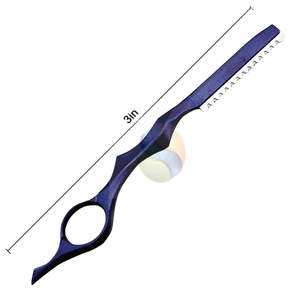 Premium Custom Logo Stainless Steel Straight Razor Professional Barber Shaving Thinning Razor with Wooden Handle - Product Image 4