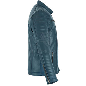Breathable Winter Warm <b>Men</b> Leather <b>Jacket</b> Casual Wear <b>Men</b> Leather <b>Jacket</b> In Reasonable Price - Product Image 4