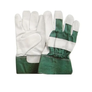 Guantes de trabajo a prueba de fuego de construcción D Canadian Rigger personalizados de alta calidad, guantes de seguridad contra el calor de cuero de vaca dividido para hombres - Product Image 2