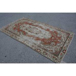 Tapis en laine Beige Orange classique 4.6x8.8 pieds Vintage Design turc Patchwork salon tapis Latex pour couloir tapis ensembles - Product Image 4