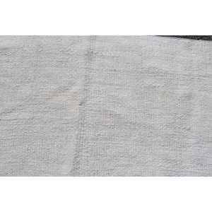 พรมวินเทจขนาดเล็ก 2.3x5.5 ฟุต พรมตุรกี พรมขนสัตว์ลายดอกไม้สีขาวเทา - Product Image 5