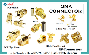 Conector R/A SMA (F) chapado en oro de alta calidad ETEILY para cable RG58 para aplicaciones externas - Product Image 2