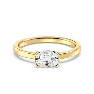 แหวนโอวัลโซลิแทร์ - Product Image 1