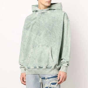 Prix raisonnables, tissu en molleton 100% coton, sweat-shirt à capuche pour homme, lavage à l'acide, écologique, style streetwear d'hiver - Product Image 4