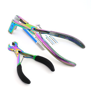 Outils d'extensions de cheveux professionnels pince à extensions de trame et ciseaux à liaison de kératine Léger pour couper les pointes de kératine - Product Image 2