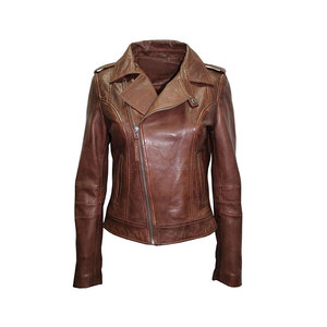 Nouveauté Veste en cuir pour femmes pour l'hiver-Design tricoté respirant quantité minimale de commande bas Vente directe d'usine Options personnalisables - Product Image 3