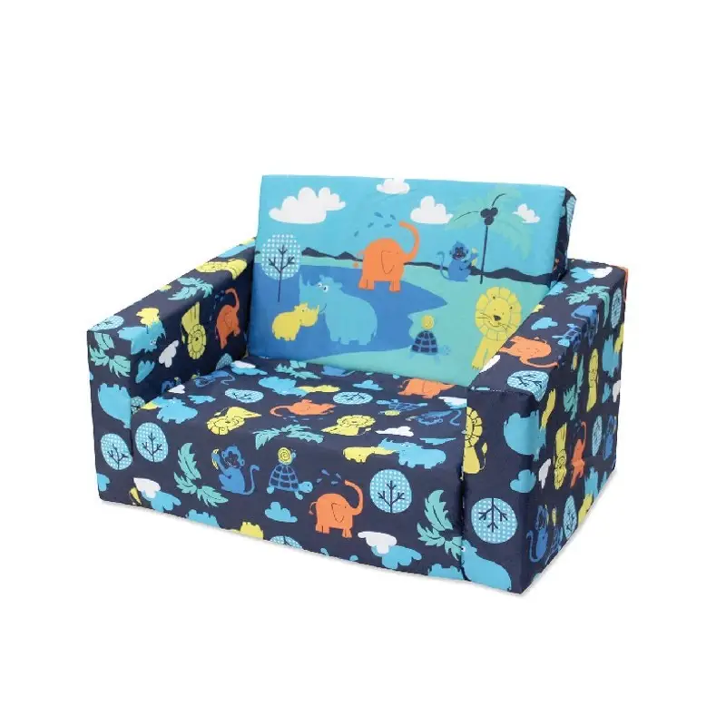 Canapé-lit intérieur amovible et lavable Canapé-lit pliant Canapé moderne en coton Tissu de couleur pour enfants Australie pour enfants Lavage à la main