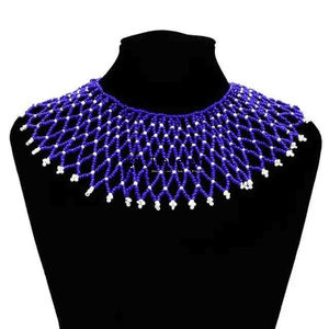 Collier de broderie Tradebyd bijoux perlés faits à la main unisexe ethnique Chic bohème lien chaîne anniversaire collier - Product Image 5