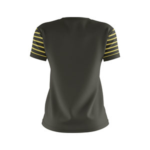 Venta al por mayor de alta calidad fabricante de camisetas populares de la mujer Camisetas con cuello en V para personalizado impreso manga corta Jersey relajado - Product Image 6