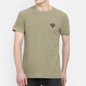 2023 été nouveauté haute qualité hommes T-Shirt 220 GSM Polyester/coton tissu Logo personnalisé en gros - Product Image 1