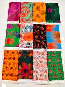 Alta demanda de tejido de organza impreso para prendas de vestir disponibles a precio al por mayor de La India - Product Image 5