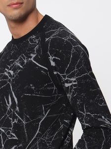 Moda impresa hombres sudaderas térmicas hombres último diseño al por mayor cuello redondo sublimación sudadera OEM personalizado - Product Image 5