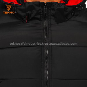 Chaquetas acolchadas de talla grande de estilo de moda de alta calidad al por mayor, chaqueta acolchada transpirable en blanco de invierno para hombre personalizada al por mayor, servicio OEM - Product Image 4