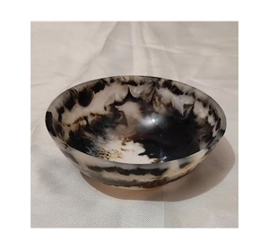 Bol en résine fait à la main au design élégant et moderne d'aspect de luxe pour ustensiles de cuisine vaisselle utilisation de table décoration supérieure utilisation bol en résine époxy - Product Image 6