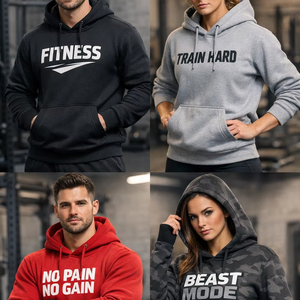 Fabricante de Sudaderas Deportivas para Hombre, Corte Holgado, 100% Algodón, Transpirable para Invierno, Ropa para Gimnasio y Running, Servicio OEM - Product Image 5