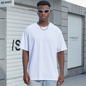 Venta al por mayor 250gsm en blanco 100% algodón Casual camisetas logotipo personalizado impresión de alta calidad Camiseta para los hombres - Product Image 5