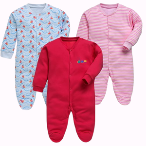 Combinaisons pour bébés filles en tricot de fibre de bambou et spandex JAVELIN, boutons-pression, vêtements décontractés pour nouveau-nés, nourrissons et tout-petits, fabrication OEM - Product Image 5