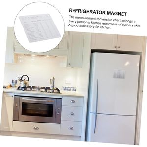 Frigorifero grafico di conversione magnetico in acciaio inox riutilizzabile appendiabiti da parete per tavolo da cucina strumento di misurazione di cottura - Product Image 5
