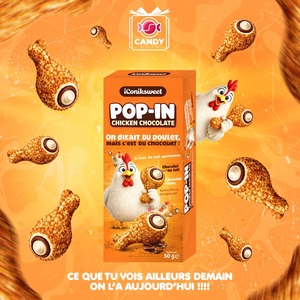 ICONIK SWEET Pop-In Chicken Chocolate 50g Boules de chocolat croustillantes pour enfants Disponibles au prix de gros - Product Image 5