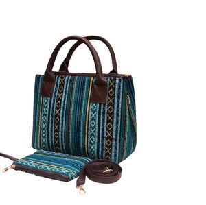 Bolsos de hombro tipo mensajero para mujer, bolso de mano de tela Jaguard para mujer, bolso de compras, colección étnica india, Exportación de Guru Kirpa - Product Image 3