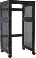 Soporte para Consola de DJ con Rack de 9U/12U y Ruedas Bloqueables para Actuaciones en Escenario y Mezcla de Sonidos