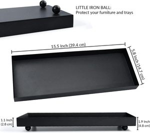 Vaisselle moderne de qualité supérieure Plateau artisanal en aluminium Plateaux de service élégants Vente chaude de l'Inde Artisanat décoratif de qualité supérieure en métal - Product Image 3