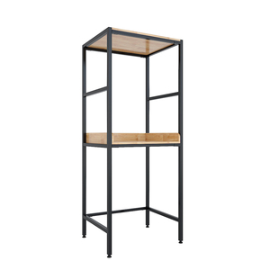 Support en fer et bois KMG68010 pour machine à laver et sèche-linge – Cadre en fer durable et plateau en bois – Indispensable pour le repassage des vêtements et l'équipement de lavage - Product Image 5