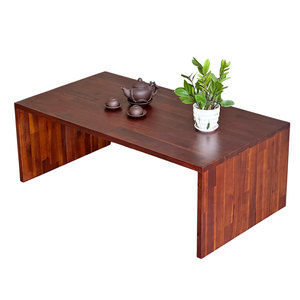Mesa de Té Baja de Madera de Acacia Hecha a Mano Estilo Japonés, 110x60cm, Duradera y Convertible para Sala de Estar y Uso Doméstico - TT68248 - Product Image 1