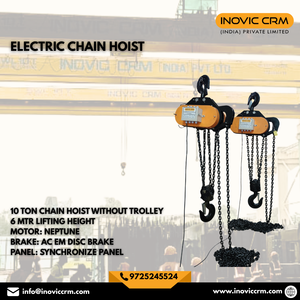 Nouvelle palan électrique à chaîne de 1 à 10 tonnes, robuste, pour levage industriel, avec télécommande, en alliage d'aluminium, pour usine et entrepôt - Product Image 1