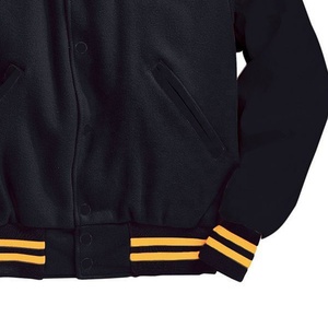 Ajoutez vos logos brodés personnalisés sur des vestes universitaires de haute qualité, design avec de la laine et du cuir véritable - Product Image 2