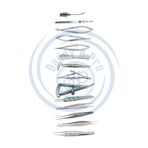 Juego de instrumentos quirúrgicos de tapa de ojo, conjunto de instrumentos de oftalmotología reutilizables de acero inoxidable, clase I, 35 piezas - Product Image 3