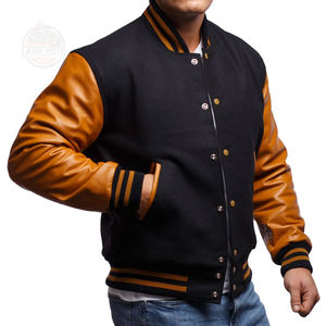 Chaqueta Varsity de alta calidad para hombre, elegante manga de cuero genuino, cuerpo de lana, el mejor proveedor, chaqueta Letterman, chaquetas Varsity para hombre - Product Image 2
