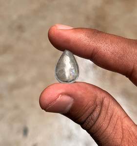 Topacio azul Piedra preciosa de corte de pera natural para la fabricación de joyas India - Product Image 2