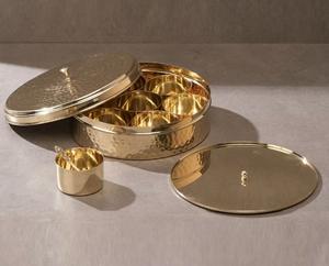 Luxuries spice <b>box</b> with airtight lid ideal for organized <b>masala</b> & herb storage kitchens decorative <b>masala</b> boxes - Product Image 2