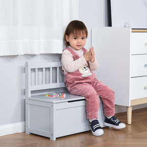 <span class=keywords><strong>Coffre</strong></span> <span class=keywords><strong>de</strong></span> <span class=keywords><strong>rangement</strong></span> en bois gris 2-en-1 pour enfants, <span class=keywords><strong>banc</strong></span> <span class=keywords><strong>de</strong></span> <span class=keywords><strong>rangement</strong></span> <span class=keywords><strong>de</strong></span> jouets avec tige pneumatique, vente en gros d'usine - Product Image 5