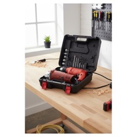Kit de 2 Taladros Eléctricos con Estuche de Transporte, Juego de Herramientas Eléctricas Básicas para Reparaciones del Hogar y Uso en Bricolaje