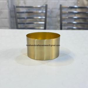 เชิงเทียนสแตนเลสแบบพรีเมี่ยมที่ใส่เทียนทรงกลมภาชนะใส่เทียนโลหะและภาชนะบรรจุขี้ผึ้งถั่วเหลืองจำนวนมาก - Product Image 2