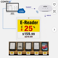 Étiquette de rayon électronique numérique COMPAX personnalisée (ESL) 4,2 pouces IP65, installation facile, économie de main-d'œuvre, prix automatique pour le commerce de détail