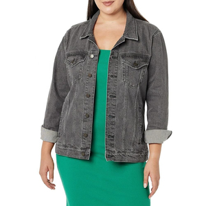 Latest OEM Cheap Price Women's Casual Long <b>Sleeve</b> Denim <b>Jacket</b> Breathable Warm Stylish Customized Denim <b>Jacket</b> for Ladies - Product Image 6