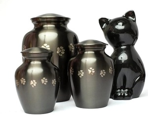 Colección de cenizas de mascotas de aluminio de alta calidad, urna de cremación, suministros de urna para mascotas - Product Image 1