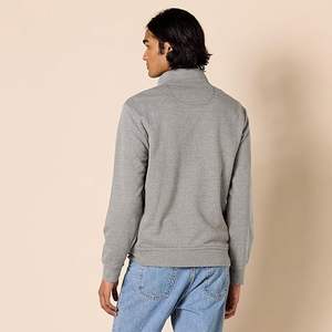 <b>Oversized</b> Heavyweight Zip Up <b>Hoodie</b> Men 100 Cotton Thick <b>Fleece</b> Streetwear Plain Zipper Sweatshirt - Product Image 3