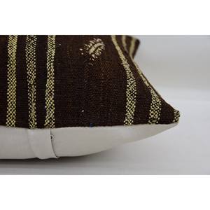หมอนผ้าวูลสีน้ำตาลถัก18X18นิ้วสุดหรูถักทอด้วยดอกไม้สไตล์วินเทจลายใบไม้สำหรับห้องครัว - Product Image 5